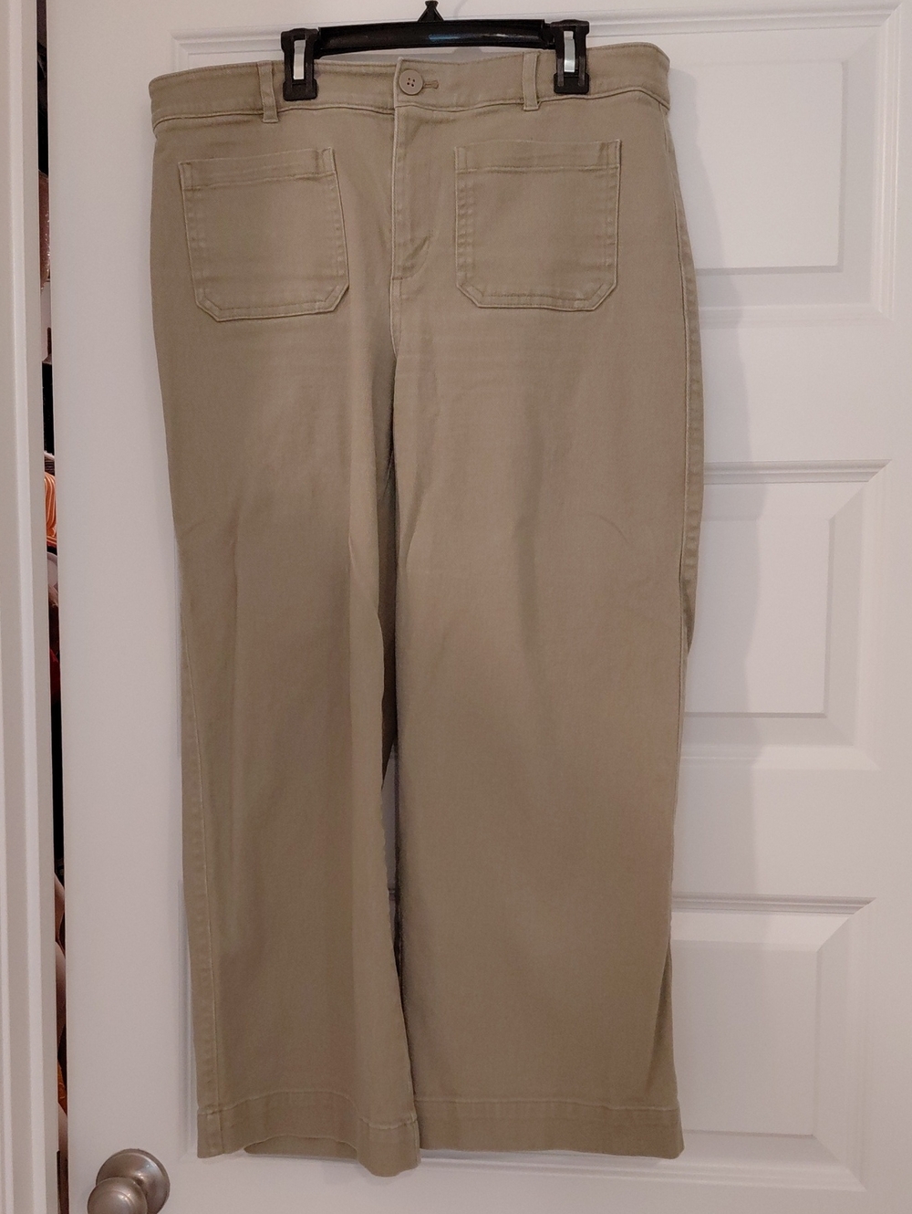 Loft Women's Casual Straight-Leg Pants in Khaki